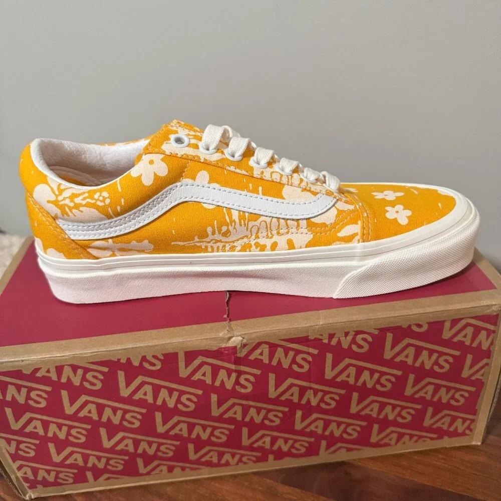 Women's Old Skool 36D Anaheim Factory Og Floral Vans Size 8.5, NIB - Picture 3 of 3